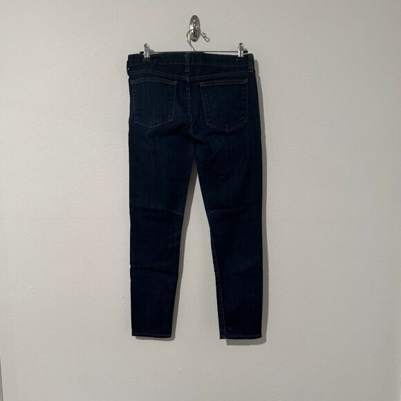 J Crew Low Rise Toothpick Skinny Ankle Jeans Dark Wash Stretch Sz 27 (31x28) EUC - Picture 6 of 13